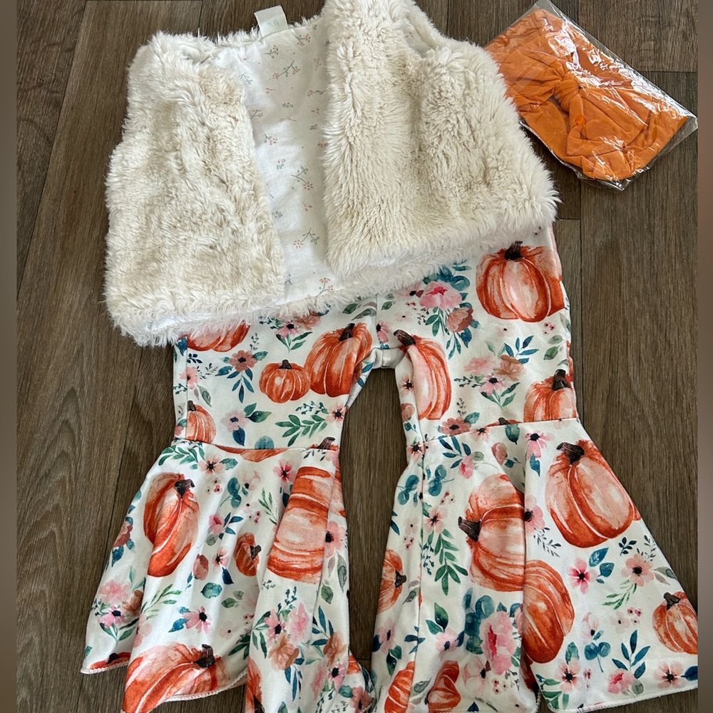 Girl Pumpkin Patch 12mo Fall Outfit